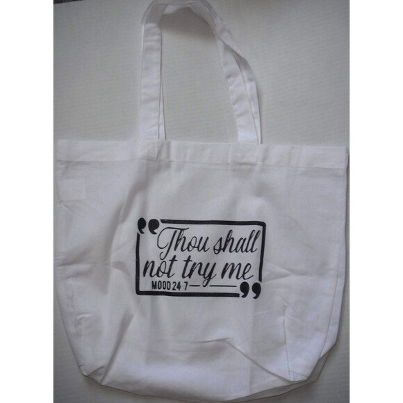 Handmade Handbags - White Reusable Cotton Tote Bags
